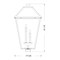 Z-Lite Talbot 4 Light Outdoor Post Mount Fixture, Black & Clear Beveled 579PHXLXS-BK - alternate 7